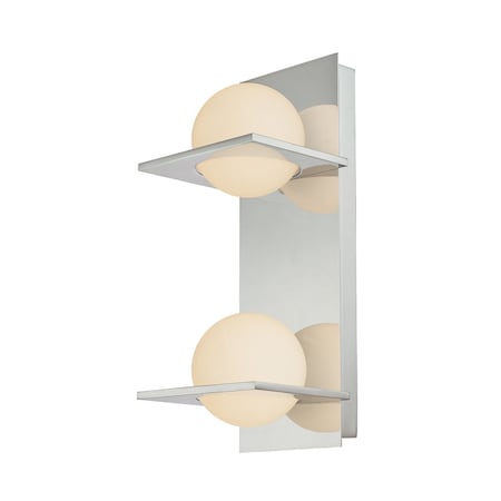 ELK SHOWROOM Orbit 5'' Wide 2Light Vanity Light, Chrome BV9132-10-15